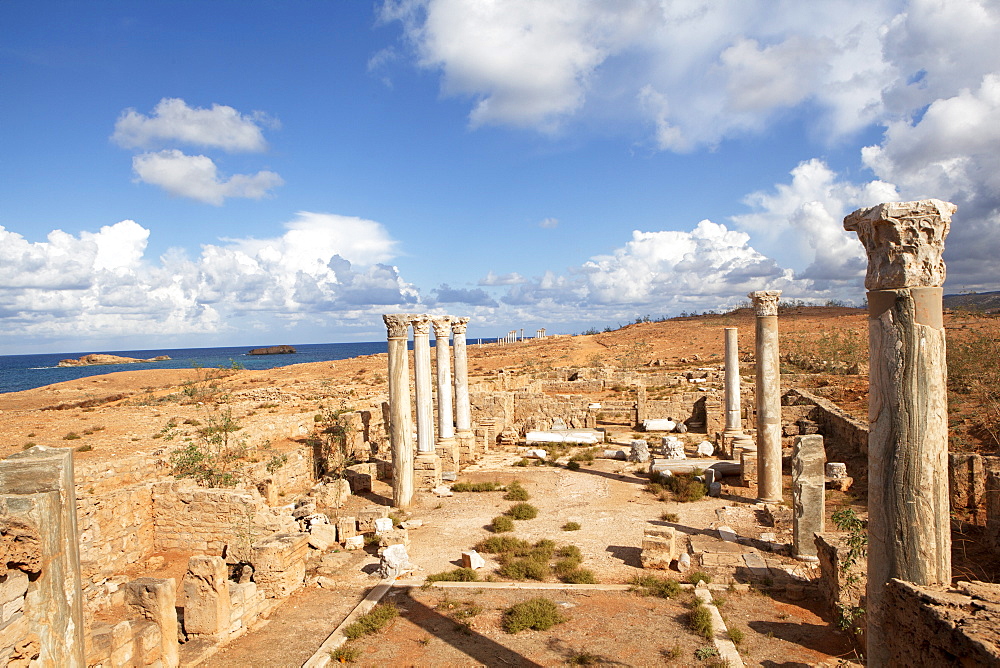 Apollonia Cyrenaica, one of the five towns of the Libyan Pentapolis, the port town of Cyrene, Libya, North Africa, Africa 