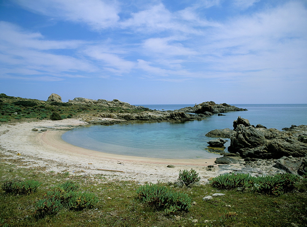 Bay on the coast, Asinara, Sardinia, Italy, Mediterranean, Europe