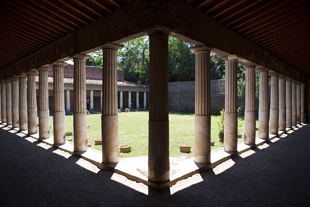 The atrium of the Poppea Villa (Villa Poppaea), Oplontis, UNESCO World Heritage Site, Campania, Italy, Europe