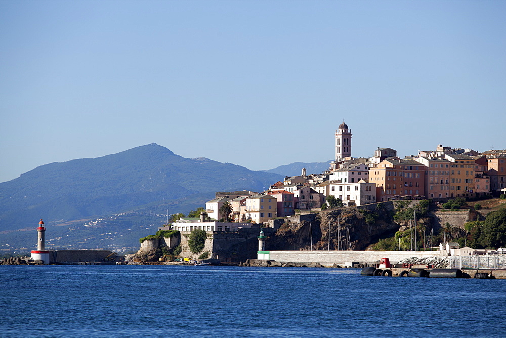 View of the old town, Bastia, Corsica, France, Mediterranean, Europe