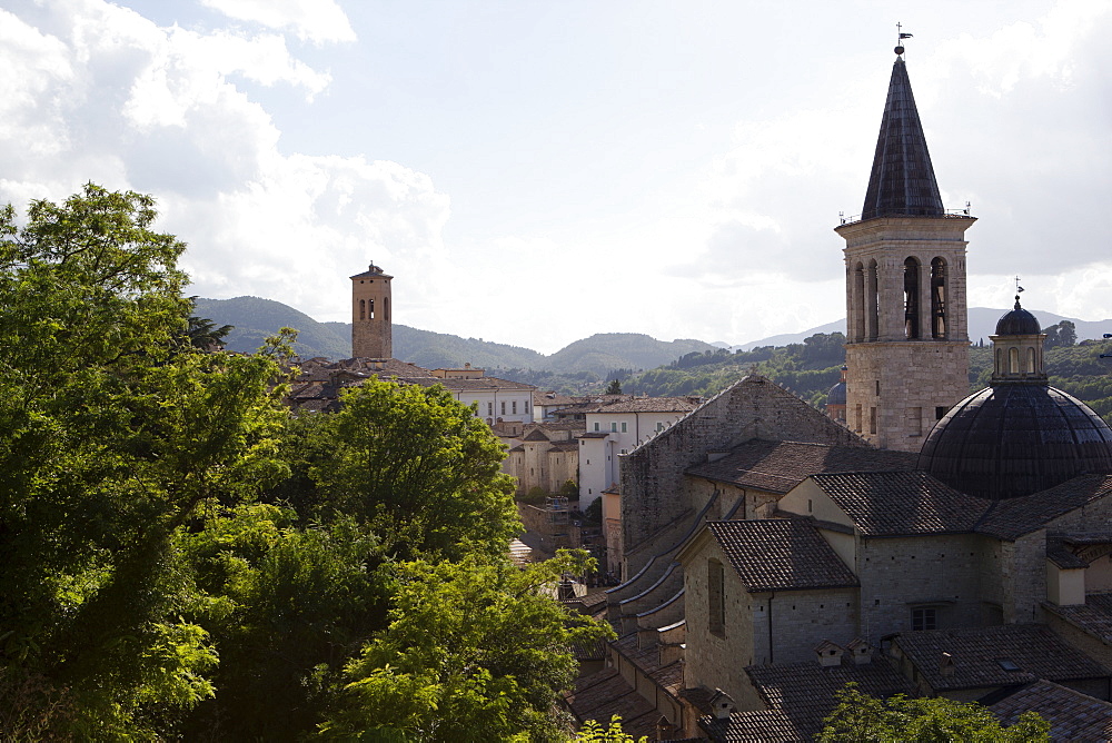View of Spoleto, Umbria, Italy, Europe