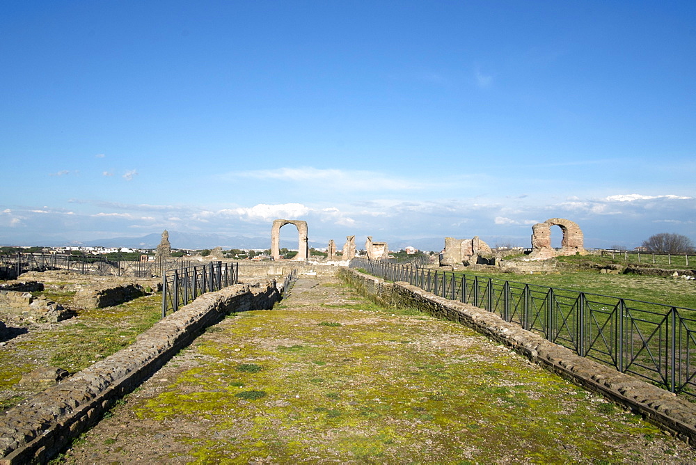 The main view of the Quintili's villa built in the 2nd century BC on the Appian Way, Rome, Lazio, Italy, Europe