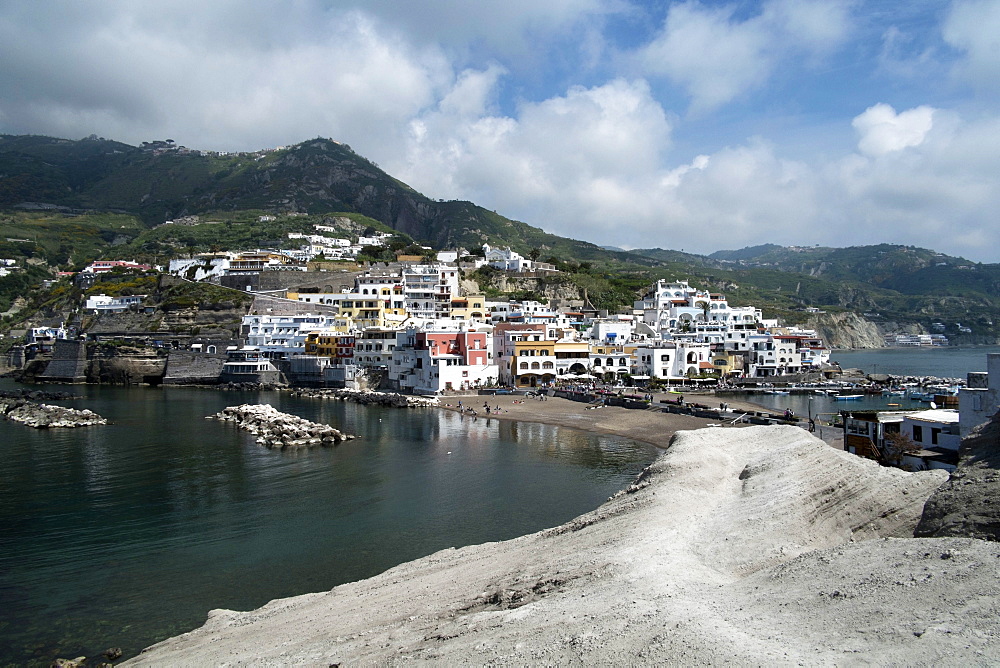 View of borgo Saint'Angelo, Island of Ischia, Campania, Italy, Europe