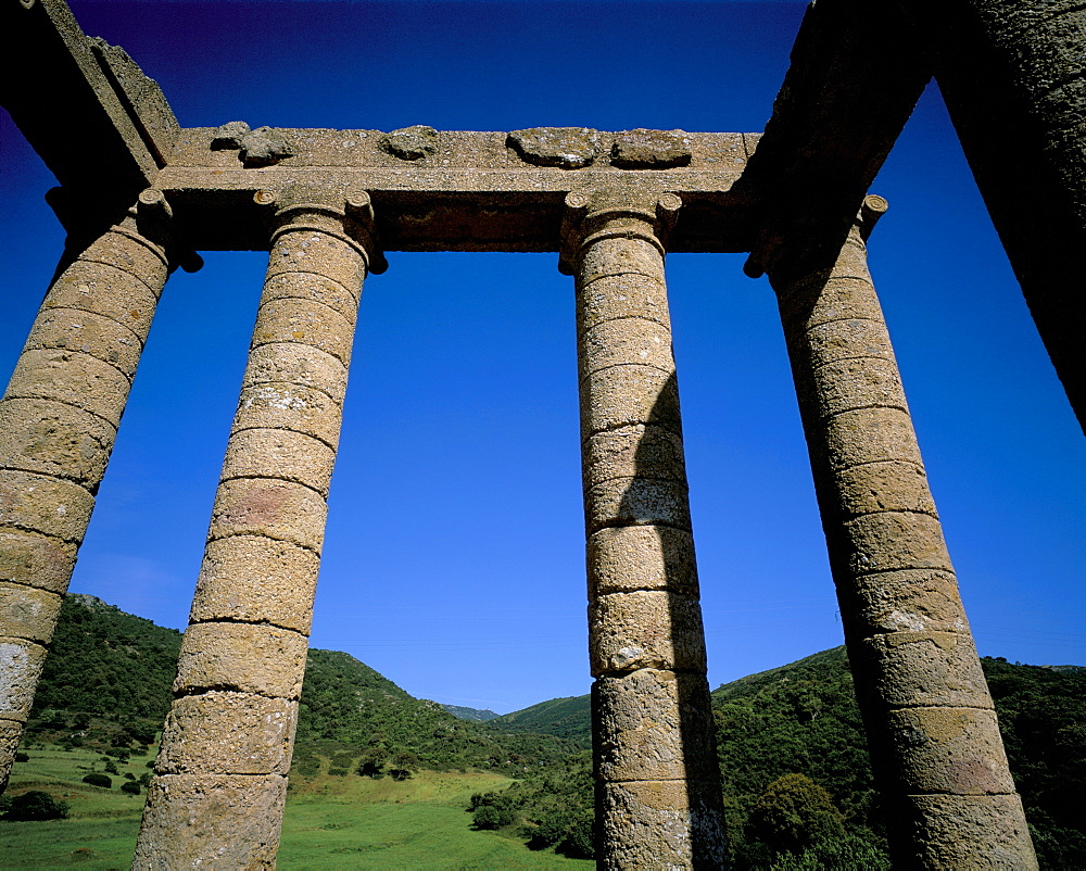 Ruins of Antas temple, island of Sardinia, Italy, Europe