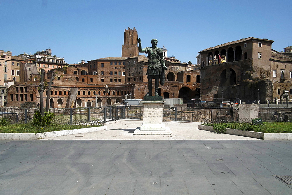 Trajan Markets, deserted due to the 2020 Covid-19 lockdown restrictions, Rome, Lazio, Italy, Europe