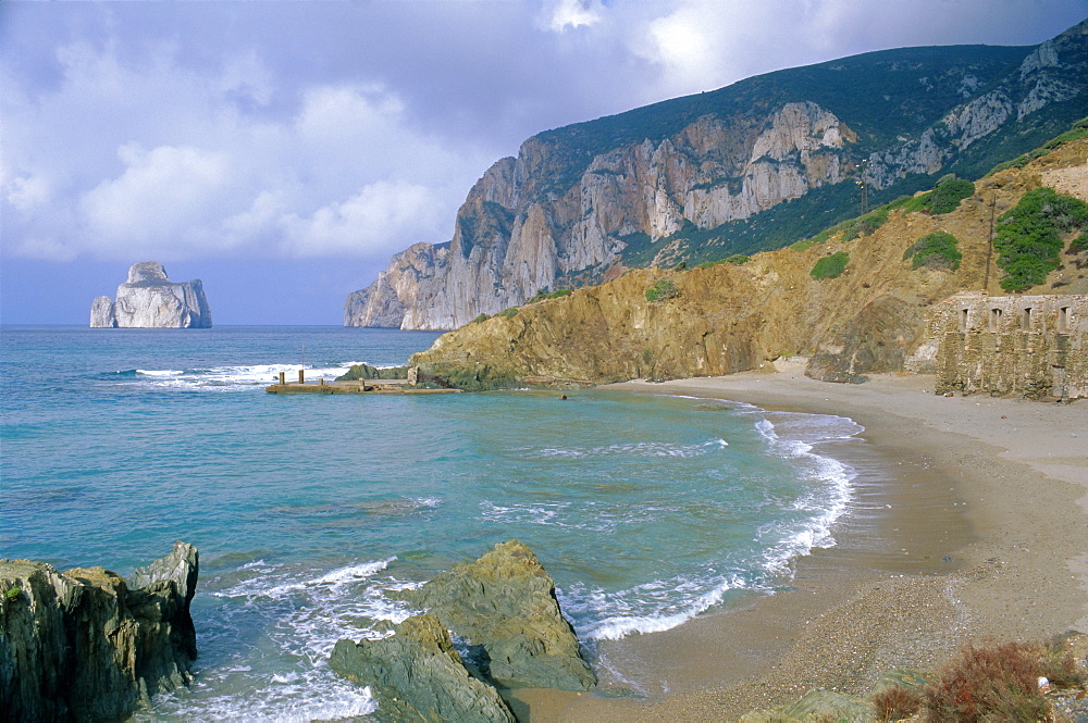 Pan di Zucchero, Scoglio, rocky islet, southwest coast, Sardinia, Italy, Mediterranean, Europe