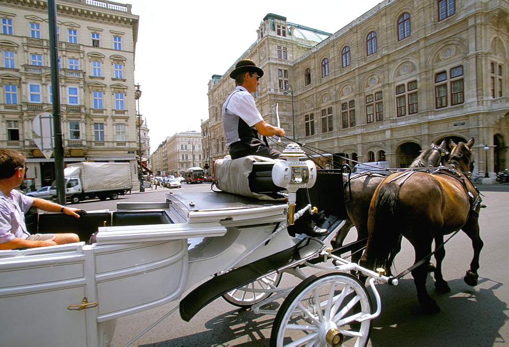 Horse drawn carriage, Vienna, Austria, Europe