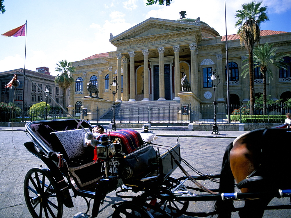 Teatro Massimo, Palermo, island of Sicily, Italy, Mediterranean, Europe