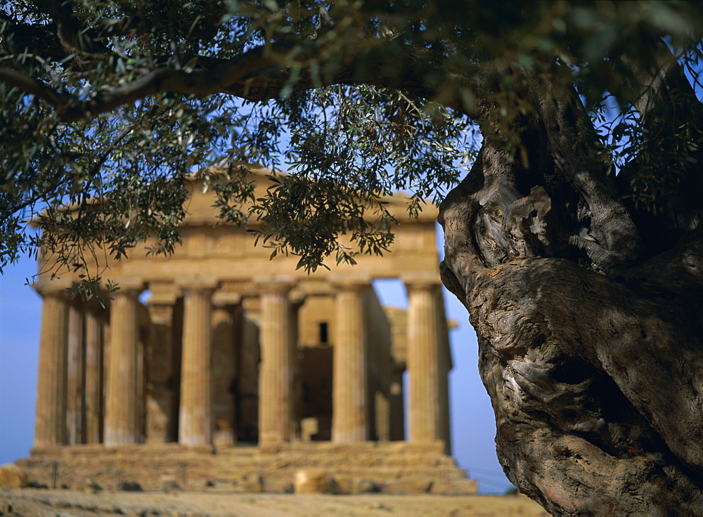 Concordia Temple, Agrigento, UNESCO World Heritage site, Sicily, Italy, Mediterranean, Europe