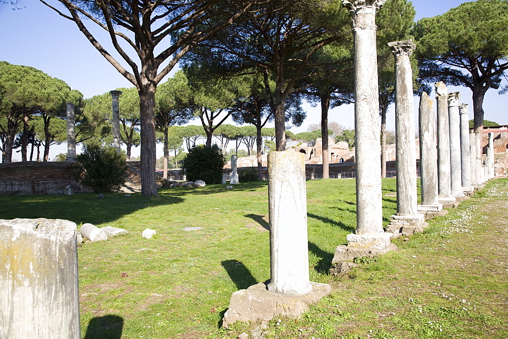 Ancient Ostia, the Roman port, Rome, Lazio, Italy, Europe