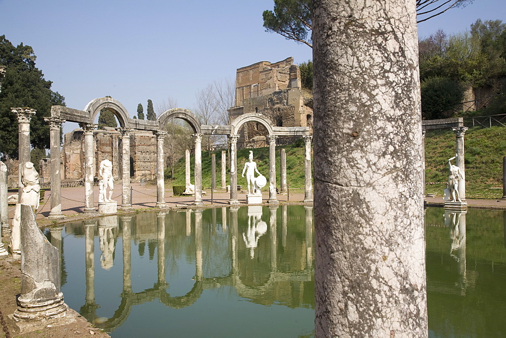 Canopo Nimphaeum, Hadrian's Villa, UNESCO World Heritage Site, Tivoli, near Rome, Lazio, Italy, Europe