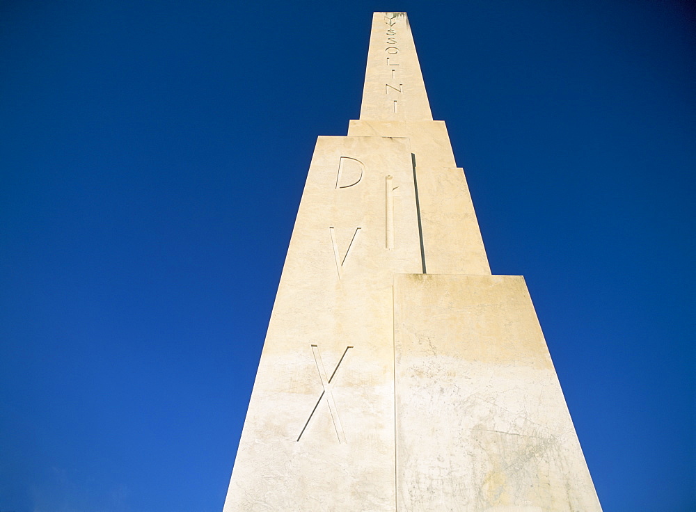 The Duce obelisk, Rome, Lazio, Italy, Europe