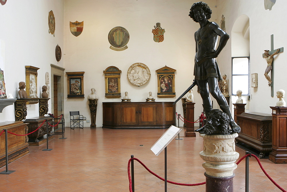 Donatello's David, The Bargello Museum, Florence, Tuscany, Italy, Europe