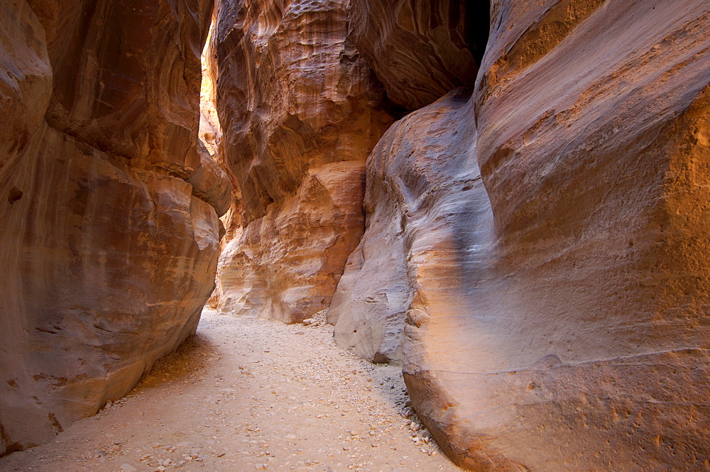 The Siq, Petra, UNESCO World Heritage Site, Jordan, Middle East