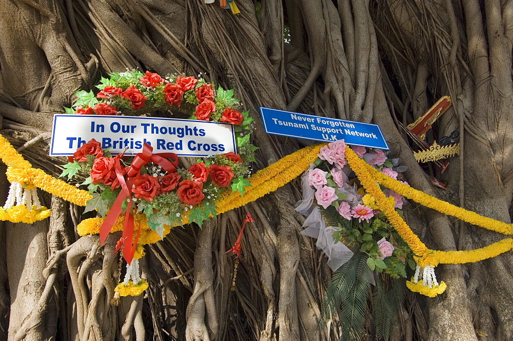 Tsunami memorial, Phi Phi Don Island, Thailand, Southeast Asia, Asia