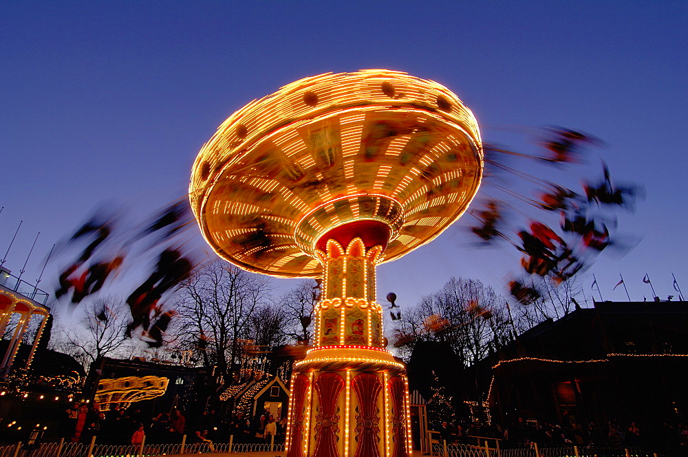 Tivoli Gardens at Christmas, Copenhagen, Denmark, Scandinavia, Europe