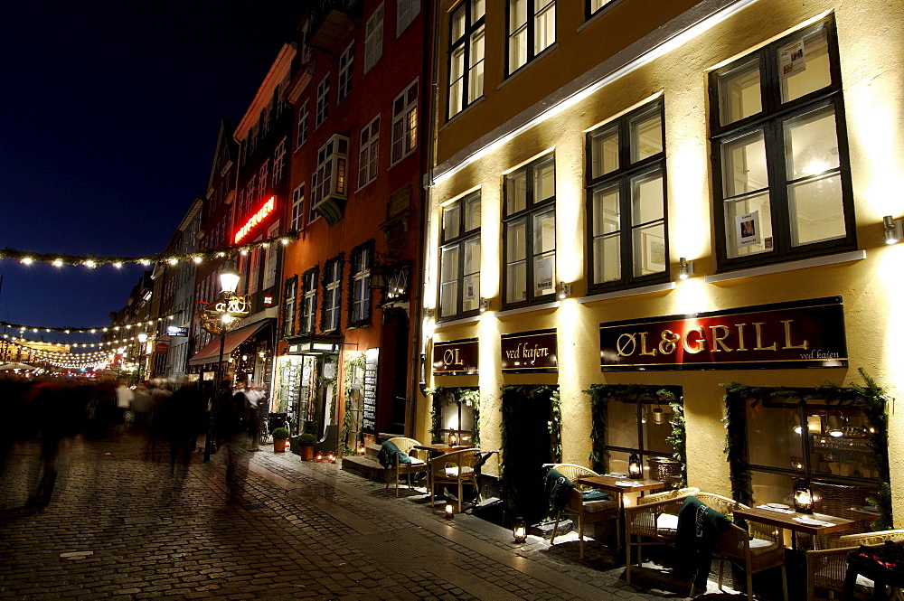 Nyhavn at Christmas, Copenhagen, Denmark, Scandinavia, Europe