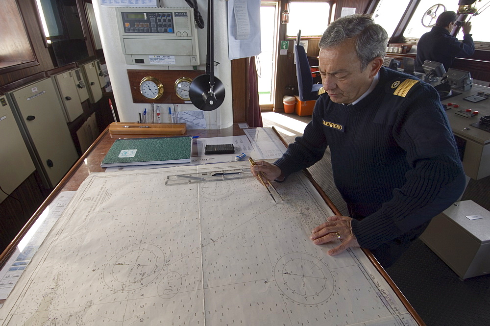 Captain Guerrero, Antarctic Dream ship, Drake Passage, near Cape Horn, South America