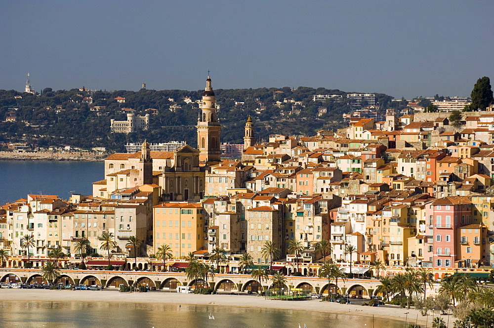 Menton, Alpes Maritimes, Provence, Cote d'Azur, French Riviera, France, Mediterranean, Europe