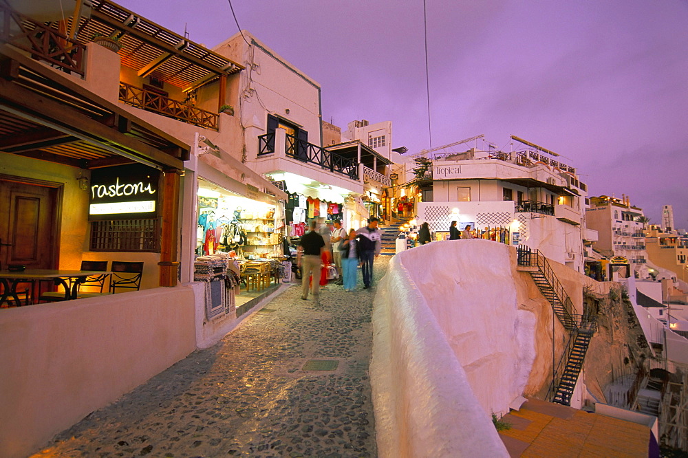 Fira, island of Santorini (Thira), Cyclades Islands, Aegean, Greek Islands, Greece, Europe