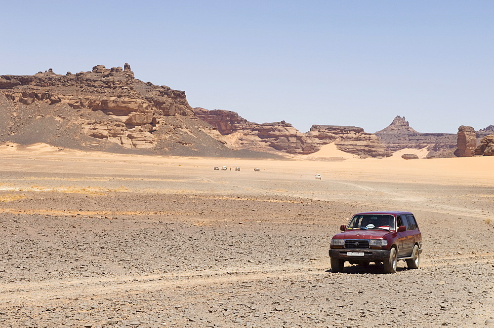 Wadi Teshuinat, Akakus, Sahara desert, Fezzan, Libya, North Africa, Africa