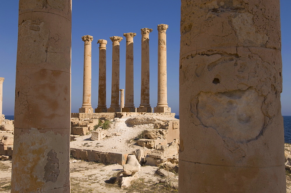 Sabratha Roman site, UNESCO World Heritage Site, Tripolitania, Libya, North Africa, Africa