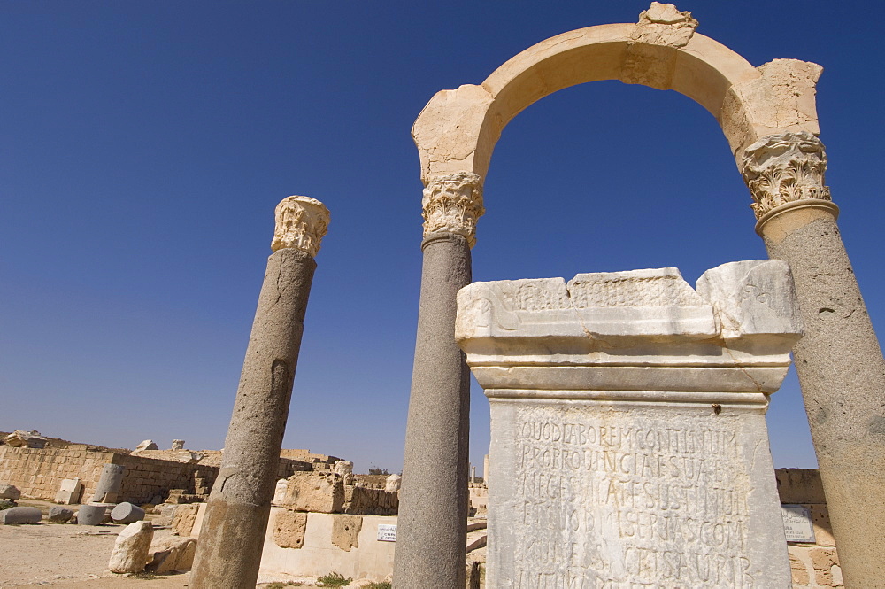 Sabratha Roman site, UNESCO World Heritage Site, Tripolitania, Libya, North Africa, Africa