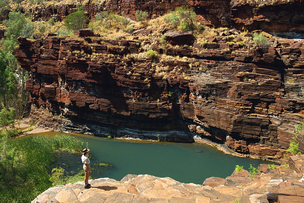 Fortescue Falls, Karijini National Park, Pilbara, Western Australia, Australia, Pacific