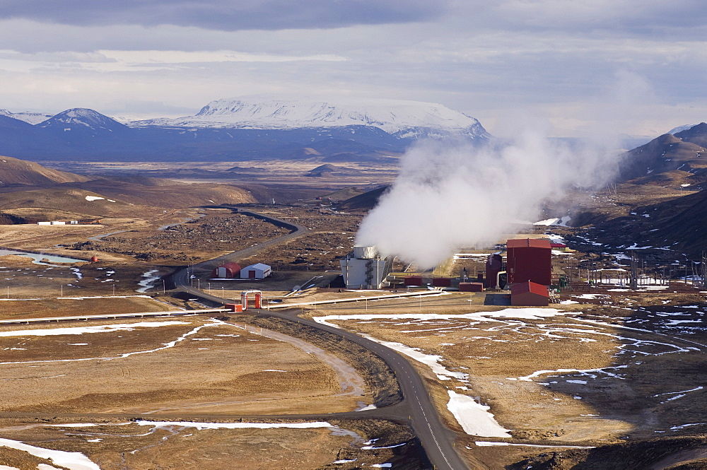 Krafla geothermal power station near Lake Myvatn, Reykjahlid, Iceland, Polar Regions