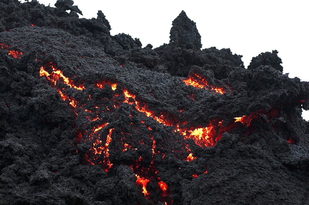 Lava flows on Volcan Pacaya, Guatemala, Central America