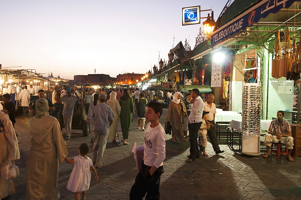 Djemaa el Fna Square, Marrakech, Morocco, North Africa, Africa