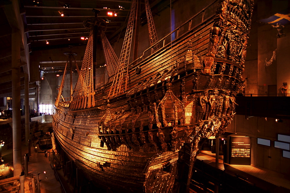 Vasa, a 17th century warship, Vasa Museum, Stockholm, Sweden, Scandinavia, Europe