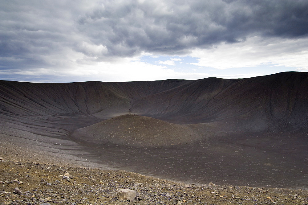 Hverfjall volcano, Reykjahlid, Iceland, Polar Regions