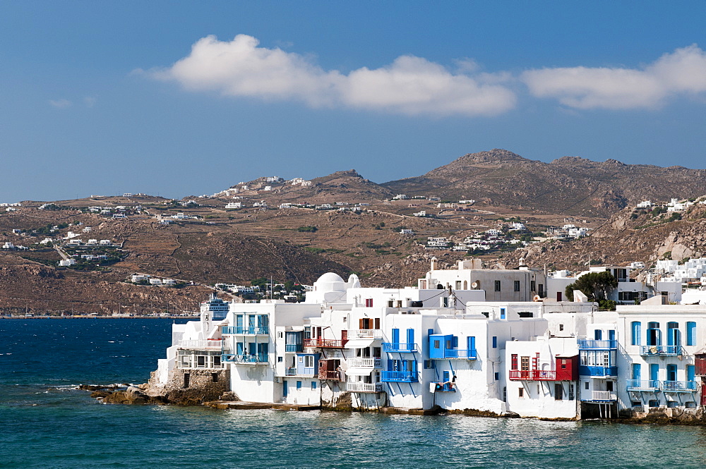 Little Venice, Mykonos Town, Chora, Mykonos, Cyclades, Greek Islands, Greece, Europe