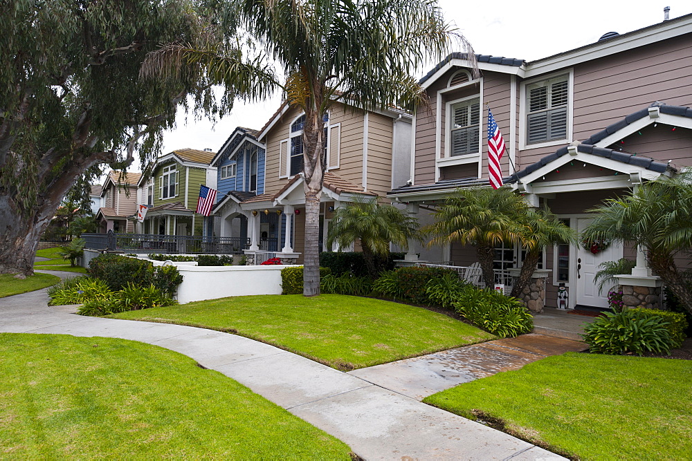 House in Pine Street, Huntington Beach, California, United States of America, North America