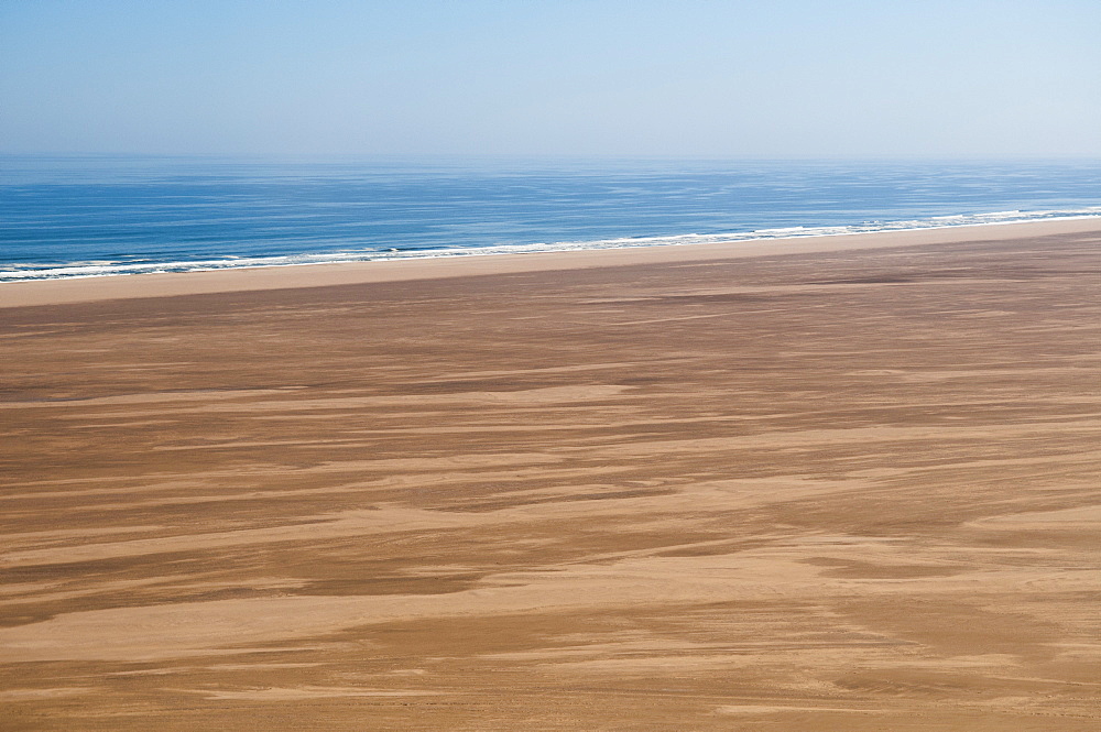 Aerial view of Skeleton Coast, Namib Desert, Namibia, Africa