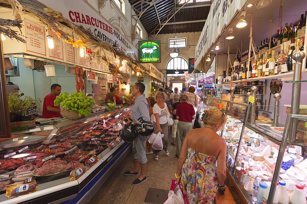 Old market, Menton, Provence-Alpes-Cote d'Azur, Provence, French Riviera, France, Europe