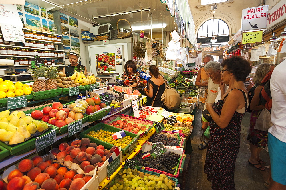 Old market, Menton, Provence-Alpes-Cote d'Azur, Provence, French Riviera, France, Europe