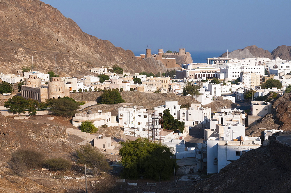 Old Muscat and Sultan Qaboos Palace, Muscat, Oman, Middle East