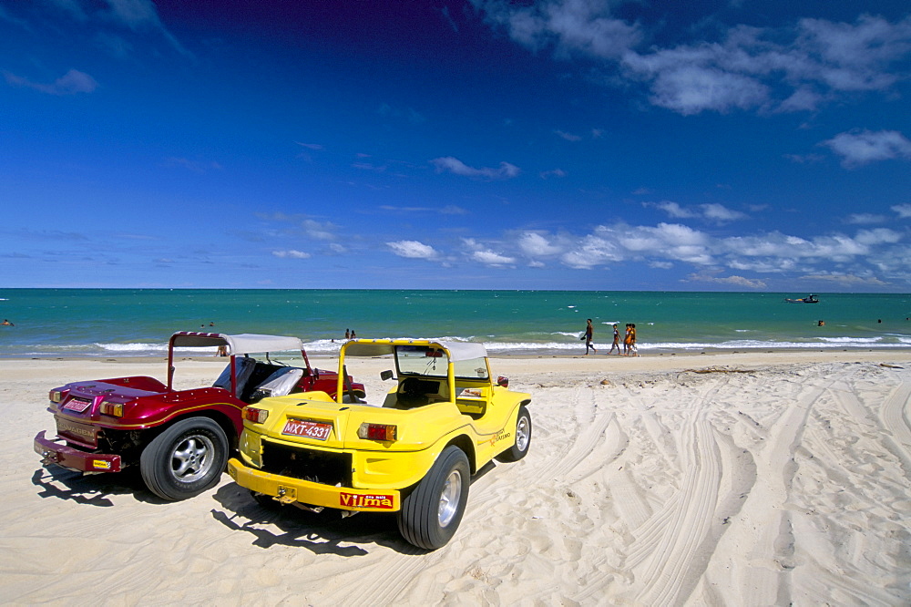 Dune buggies, Jacuma, Natal, Rio Grande do Norte state, Brazil, South America