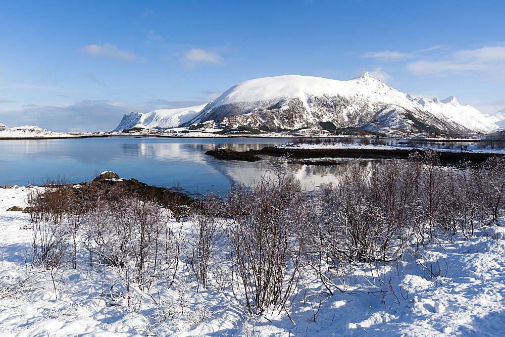 Along the National Tourist Road, Lofoten Islands, Arctic, Norway, Scandinavia, Europe