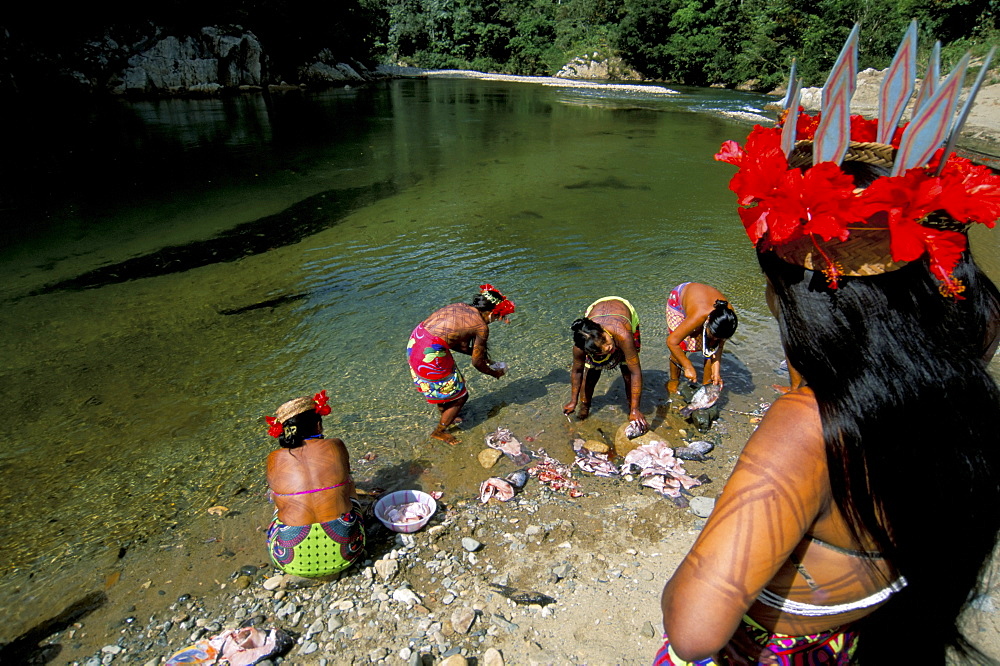 Embera Indian, Soberania Forest National Park, Panama, Central America