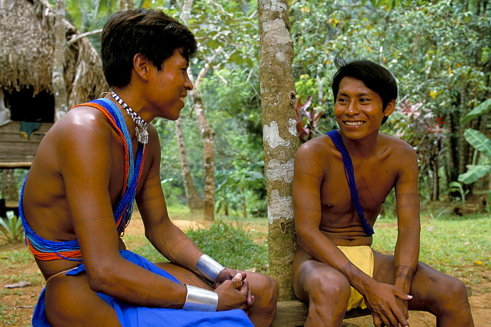 Embera Indians, Soberania Forest National Park, Panama, Central America