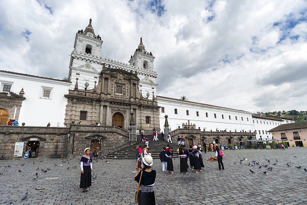 The Monastery of San Francisco, Ecuador's oldest church, founded in 1534, Quito, Ecuador, South America