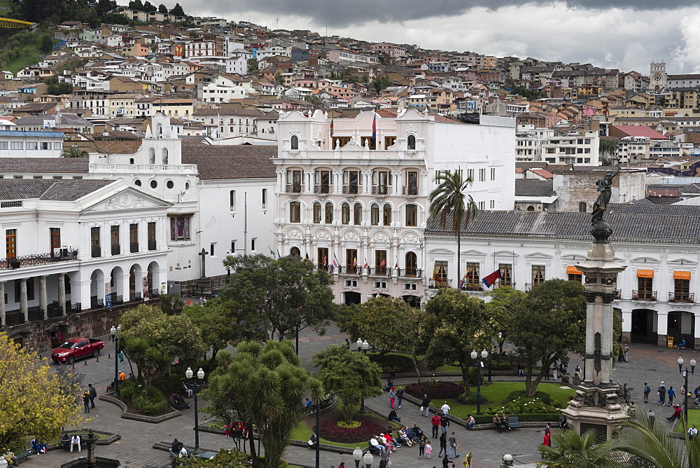 View of Plaza de la Independencia, Quito, Ecuador, South America