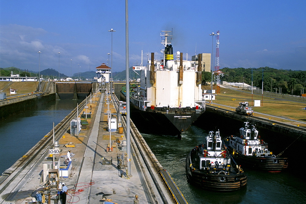 Miraflores Locks, Panama Canal, Panama, Central America