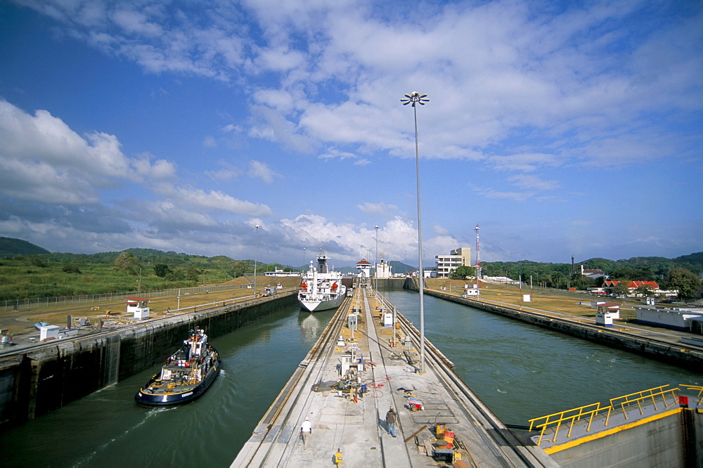 Miraflores Locks, Panama Canal, Panama, Central America