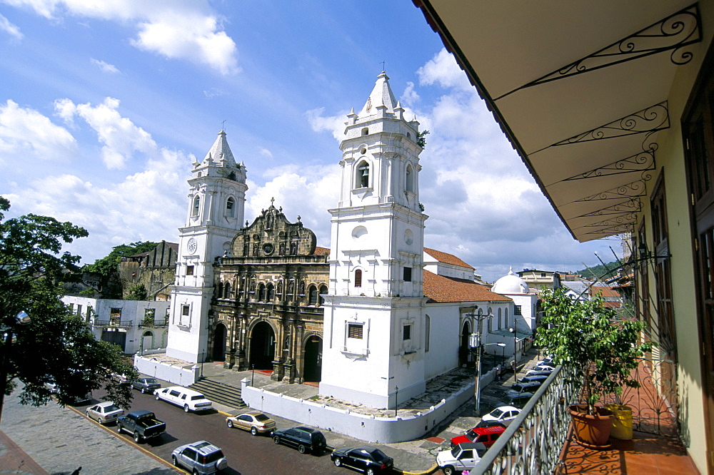 Cathedral in the Old City, San Felipe district, Panama City, Panama, Central America