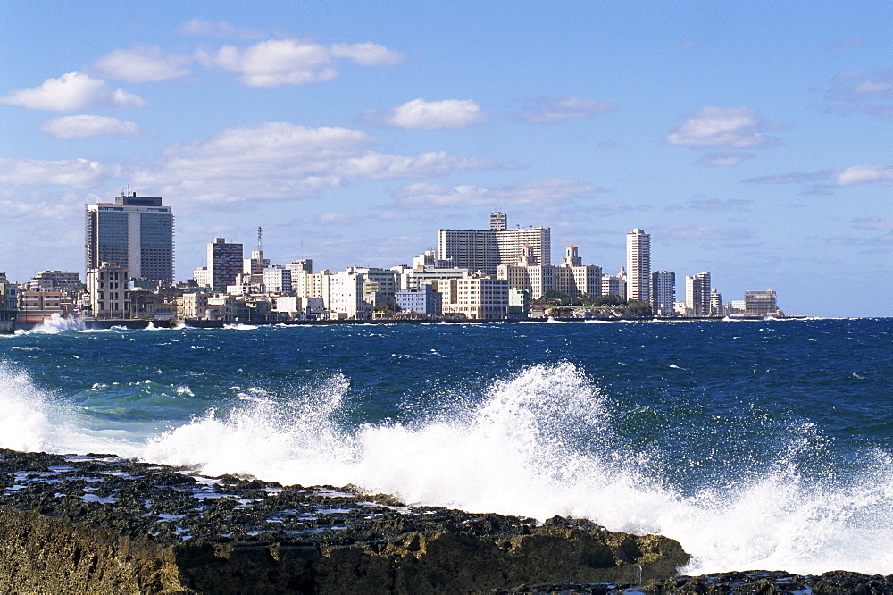 Modern quarter of Vedado, Havana, Cuba, West Indies, Central America