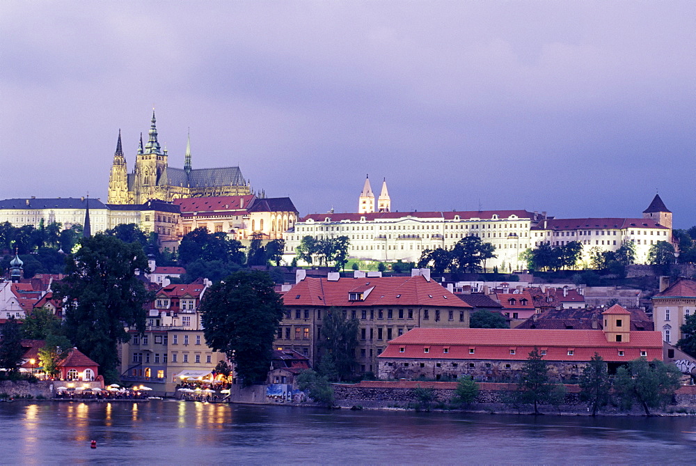 Prague Castle and St. Vitus cathedral, Prague, Czech Republic, Europe